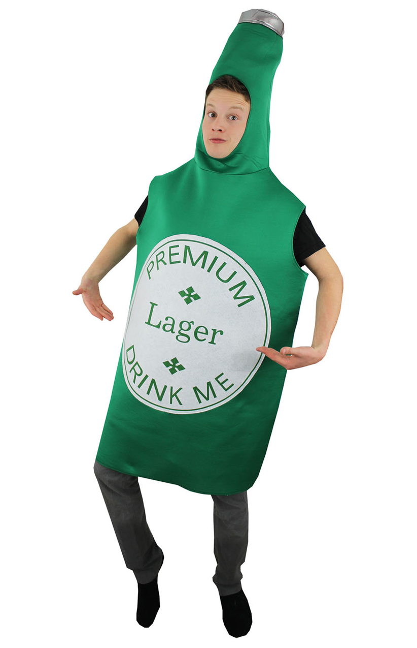 Adults Green Beer Bottle Costume