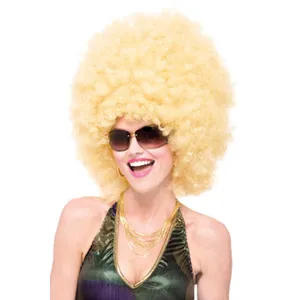 Blonde Two Tone Disco Afro Wig