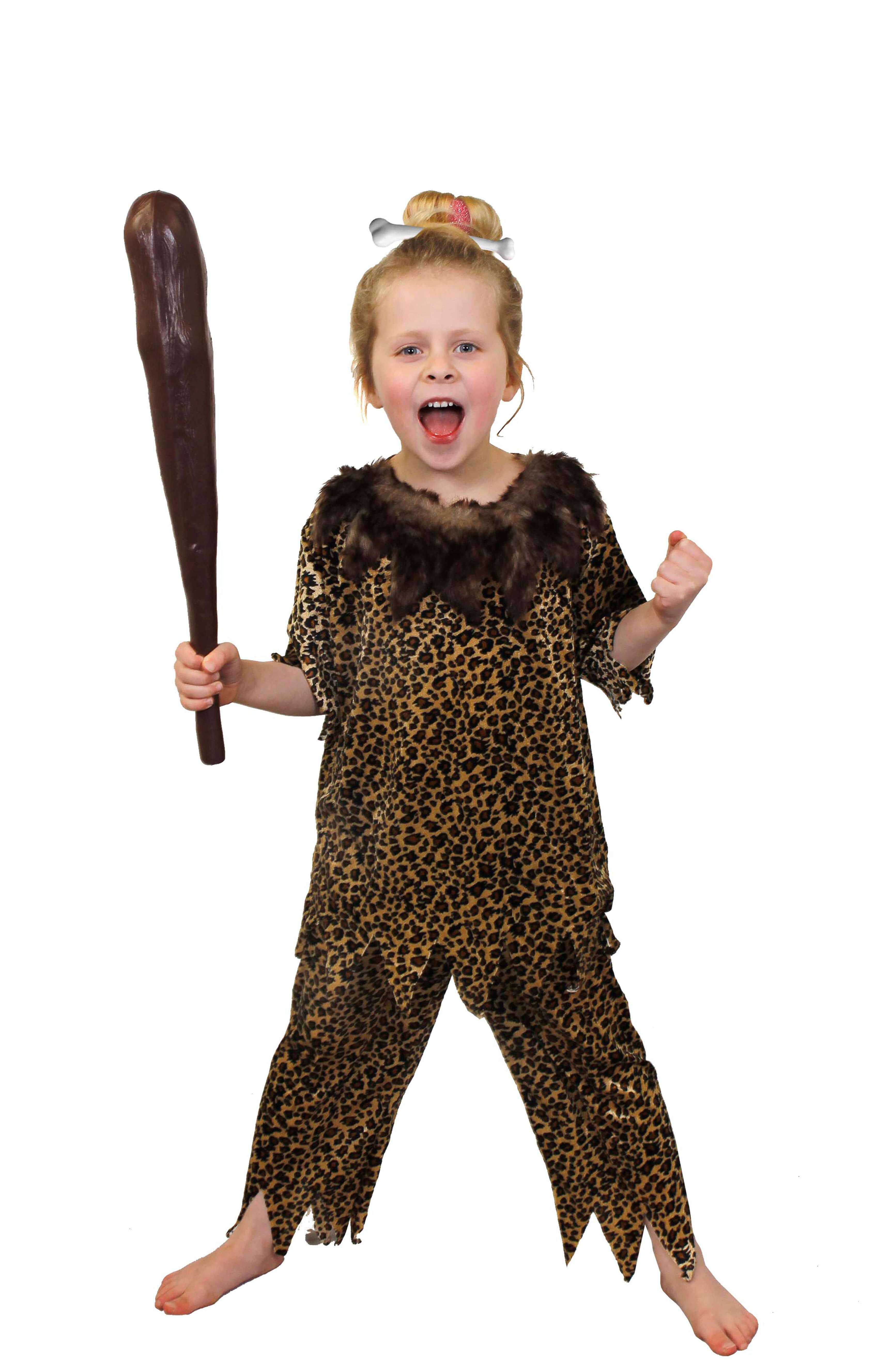 Girls Cave Dweller Costume | 2 Pcs | Top & Bottoms