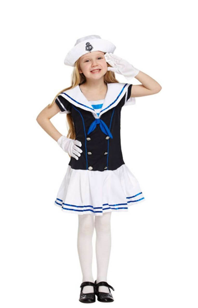 Girls Blue Sailor Costume