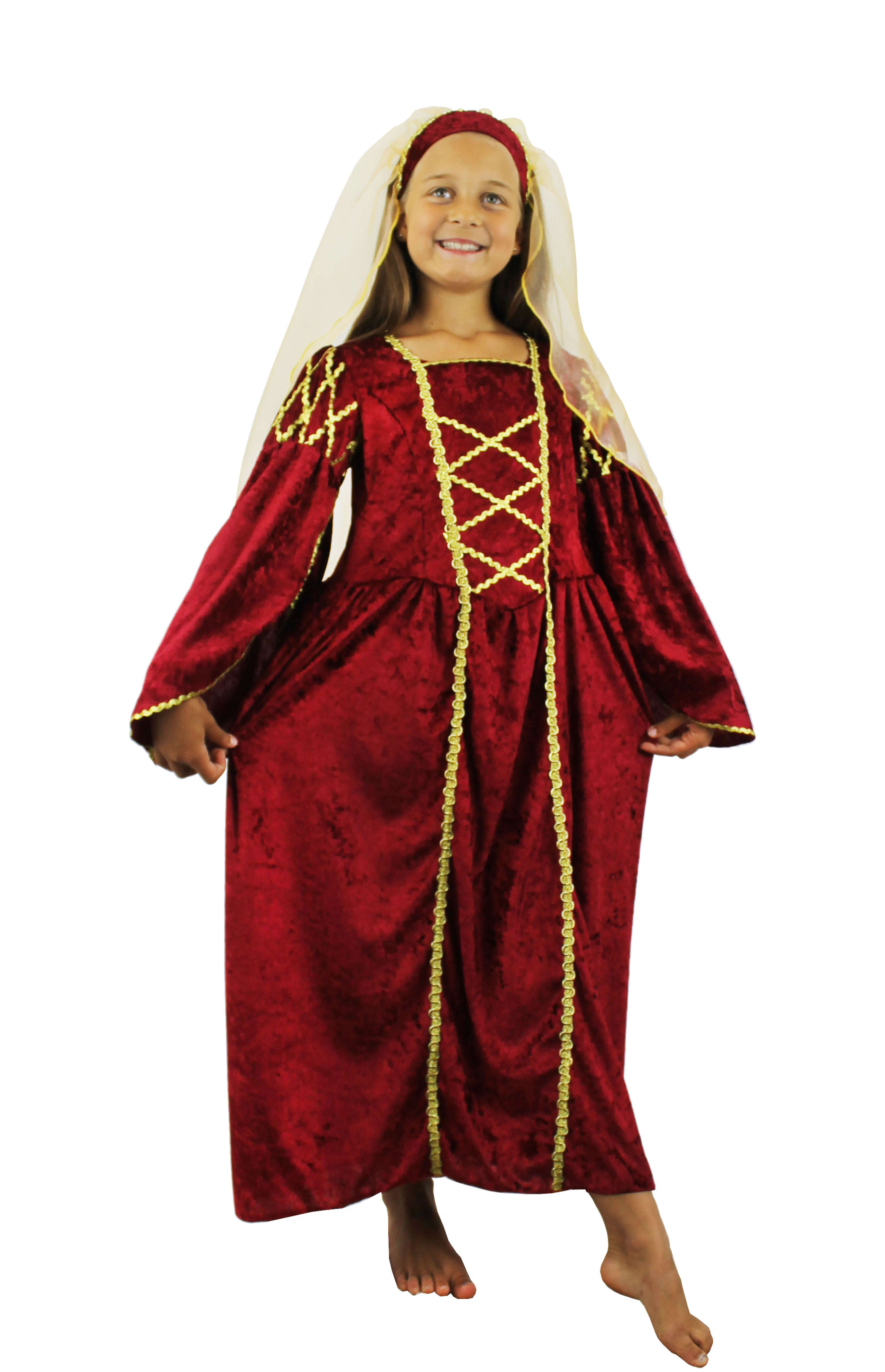 Red Tudor Princess Costume