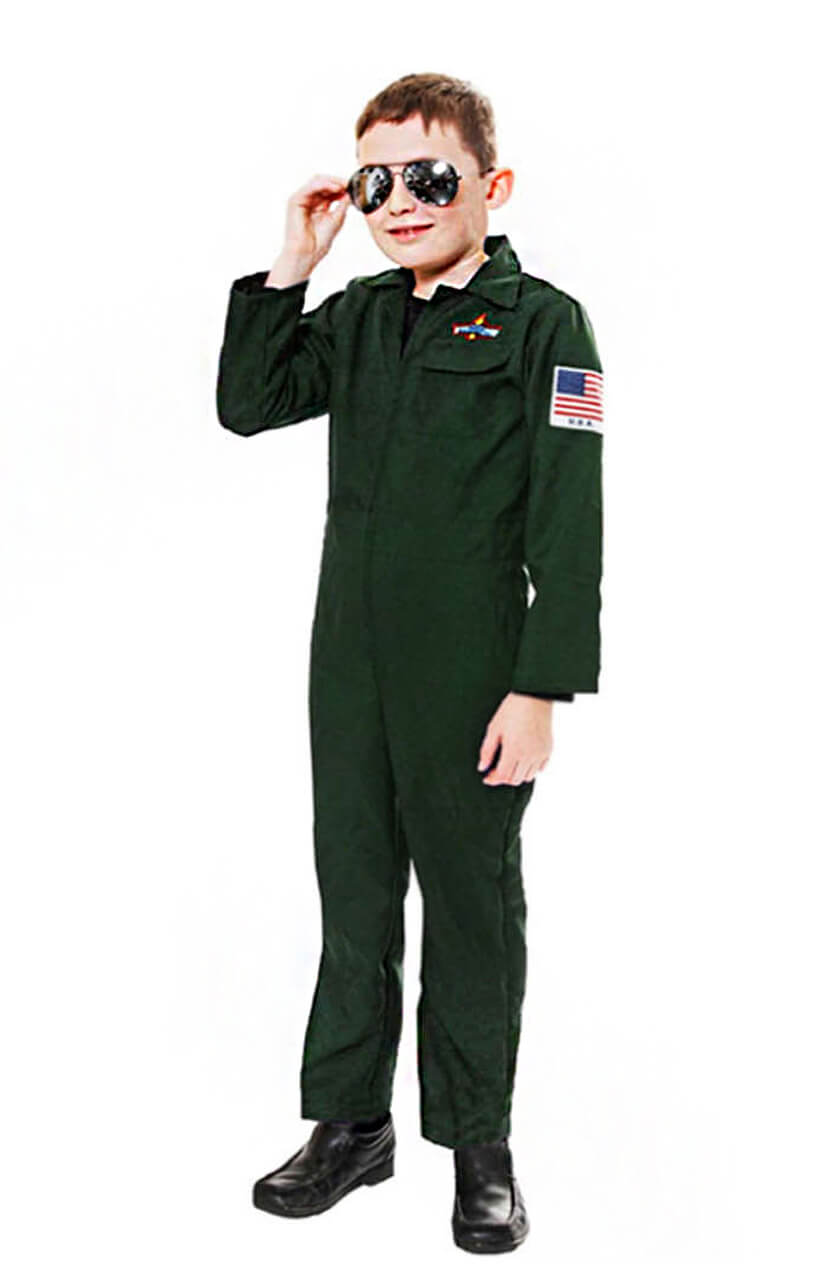 Childs US Aviator Military Fighter Jet Boilersuit