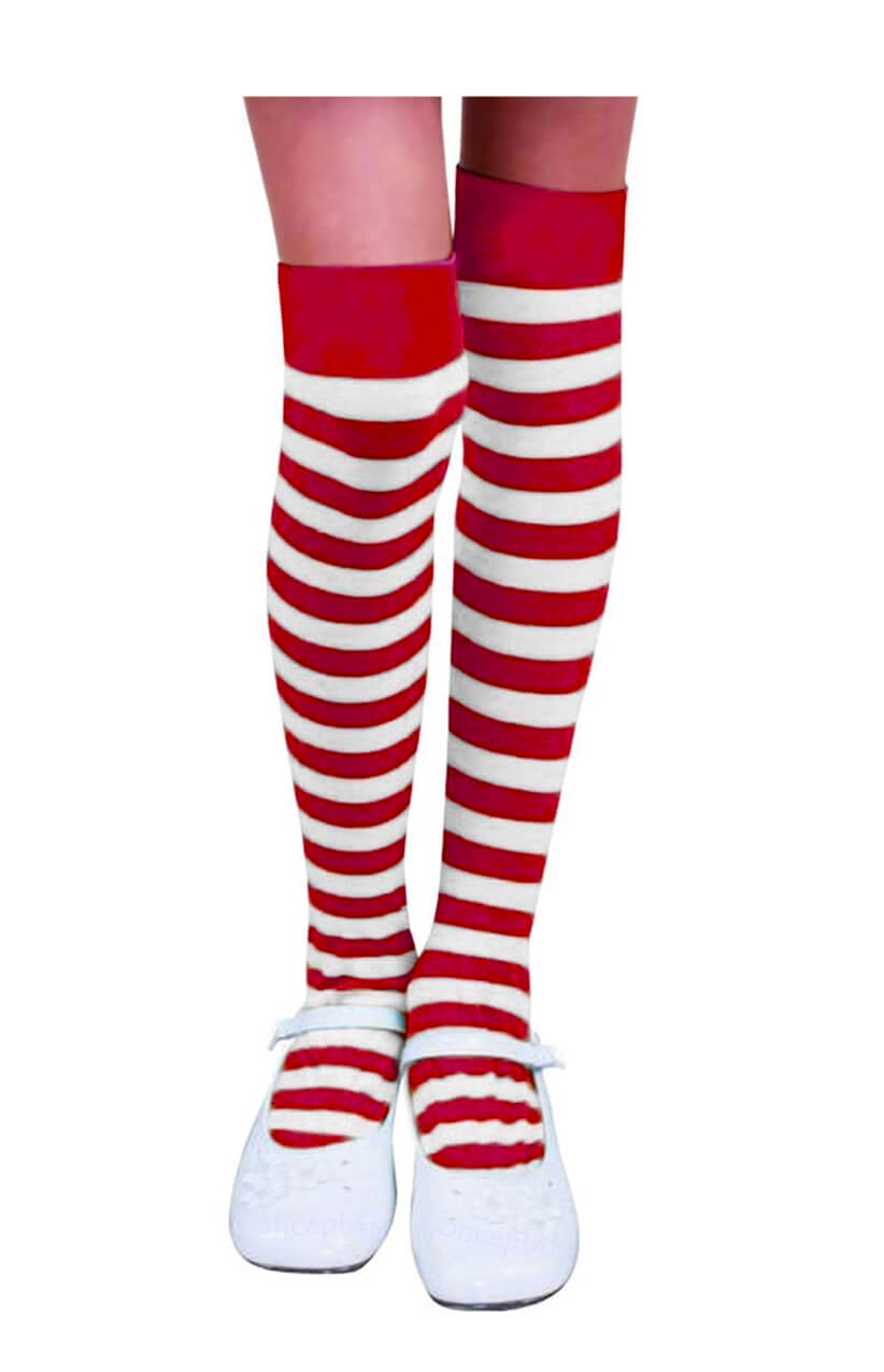 Christmas Red and White Striped Stockings