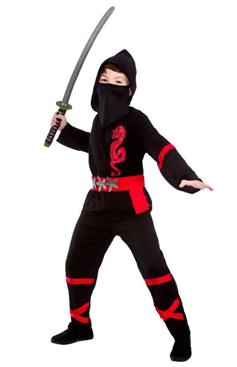 Childs Black Power Ninja Costume