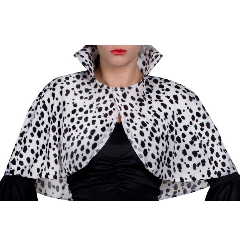 Adults Dalmatian Print Cape