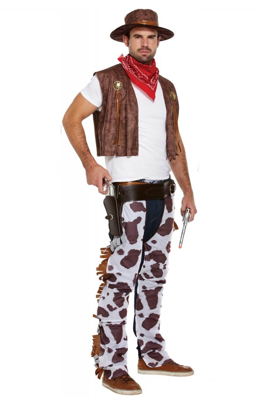 Men's Brown Cowboy Costume