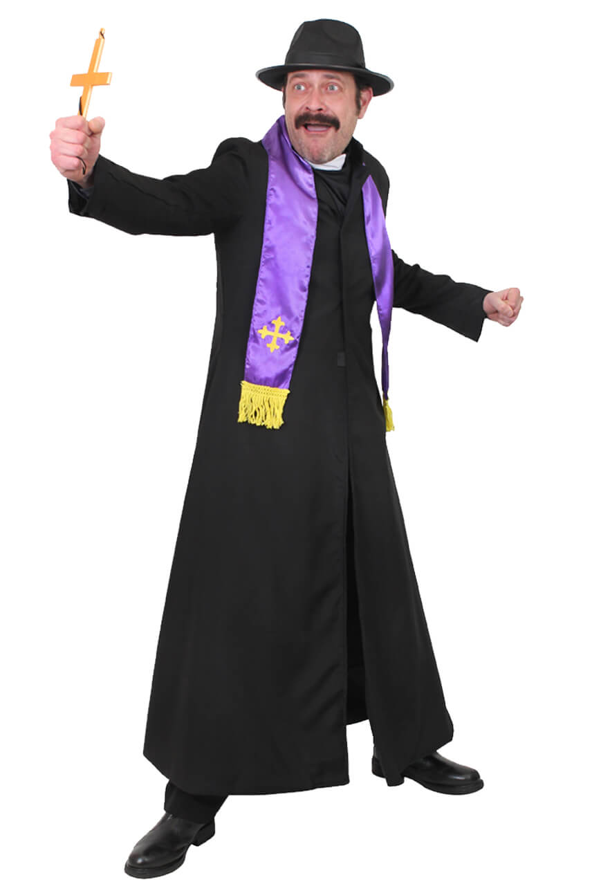 Mens Exorcist Priest Costume