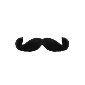 Stick on Black Curly Moustache
