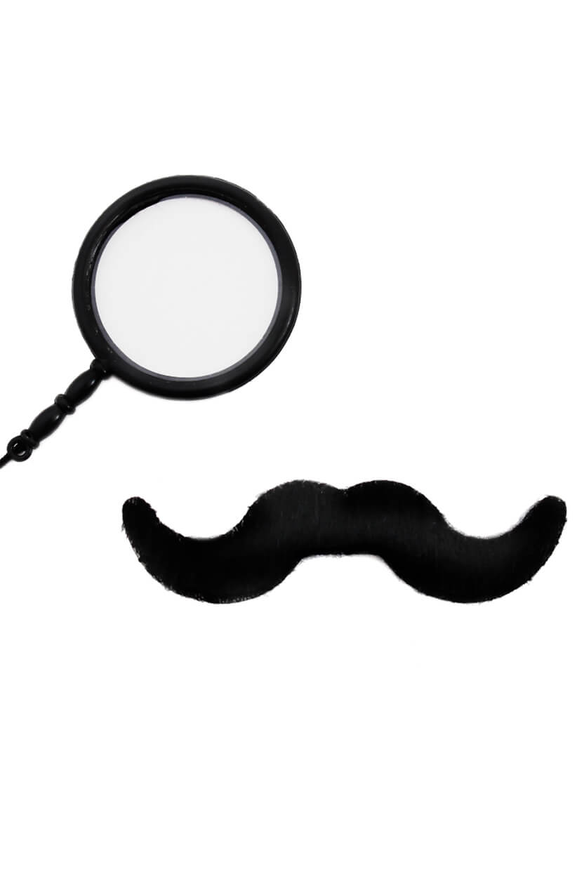 Gentleman's Monocle & Tash Set
