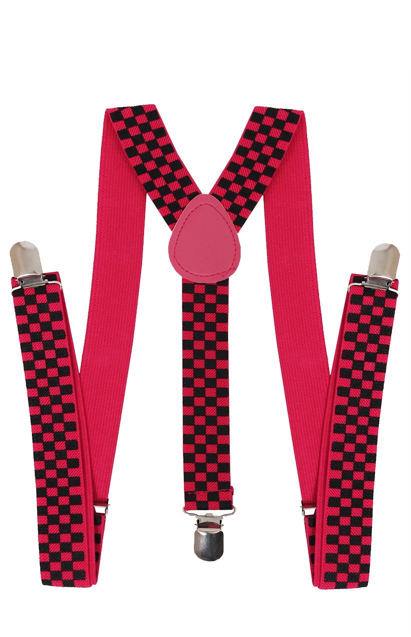 Adjustable Pink and Black Braces