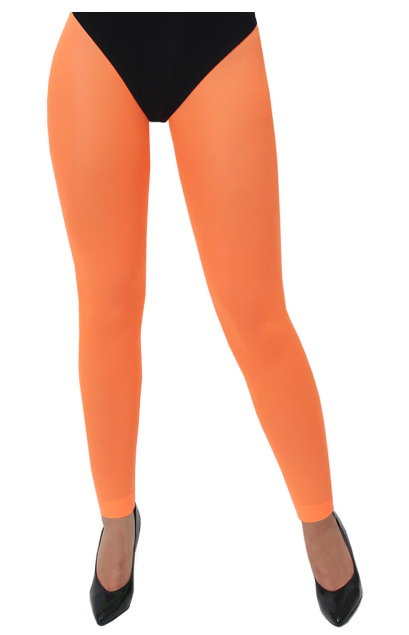 Orange Footless Tights