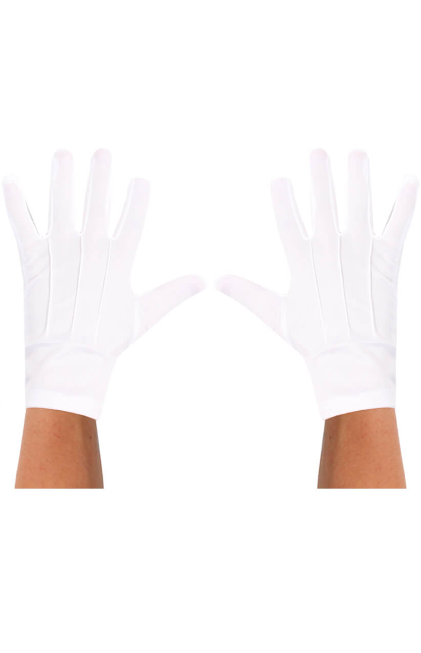 Short White Gloves