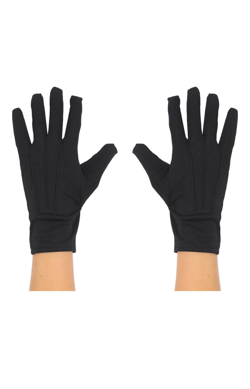 Short Black Gloves - Childs