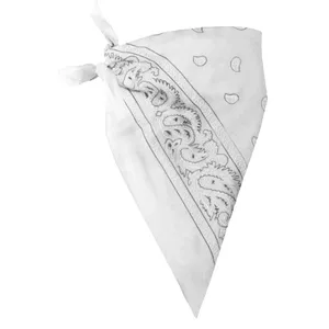 White Paisley Bandana