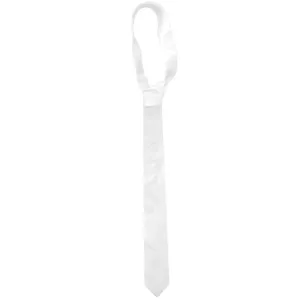 White Skinny Neck Tie