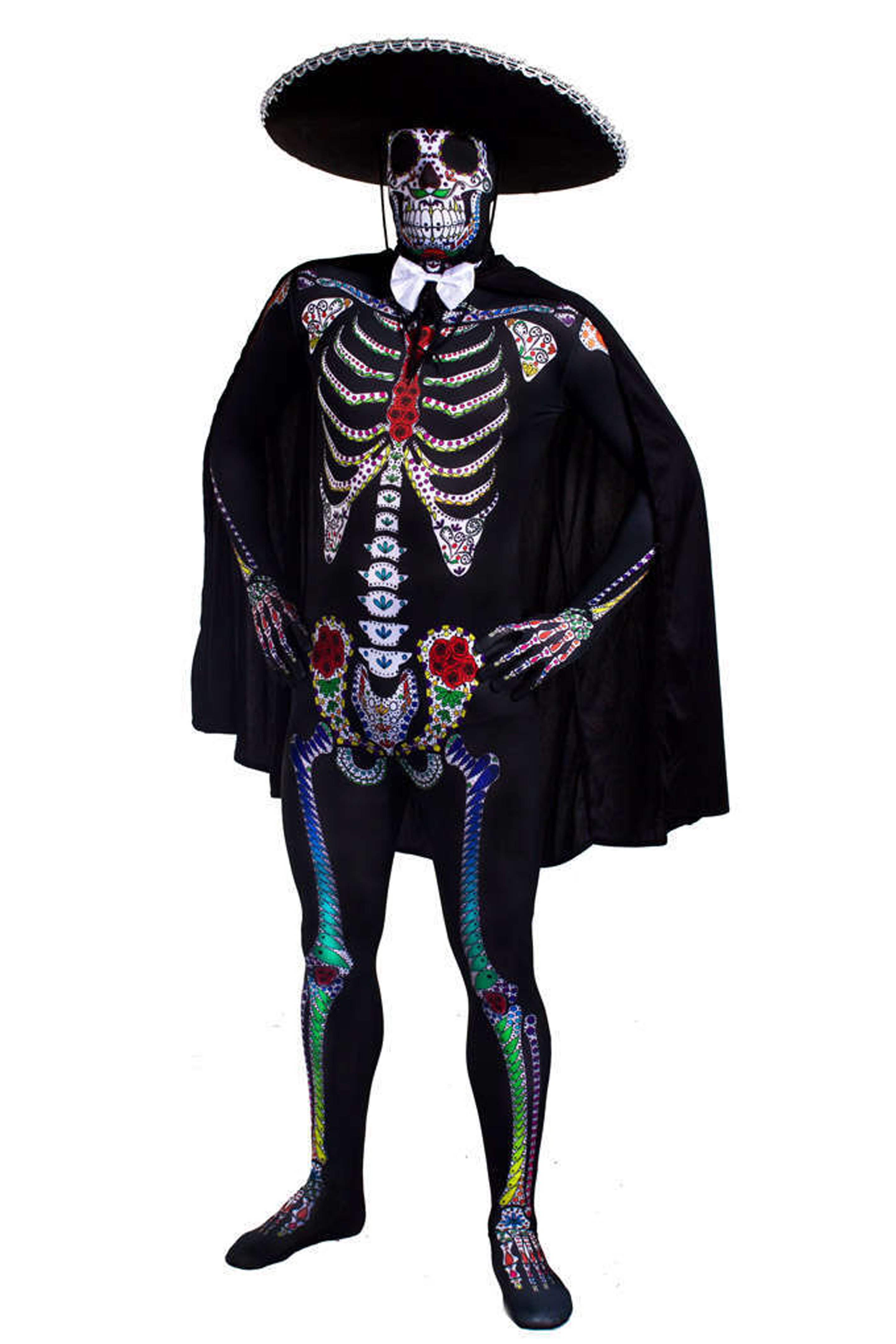 Day of the Dead Sugar Skull Skeleton Skinsuit