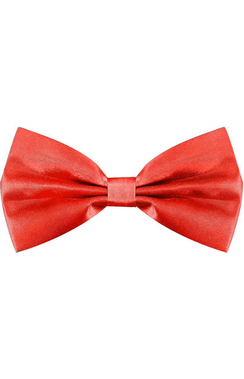 Red Satin Bow Tie
