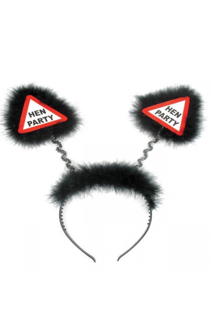 Hen Party Black Head Bopper Warning Sign