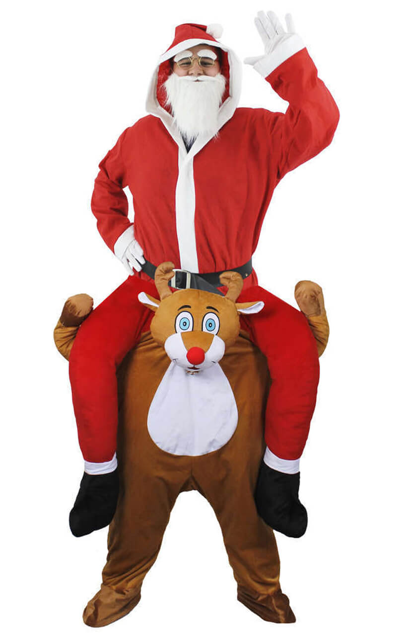 Reindeer Pick me up Costume with Santa Set