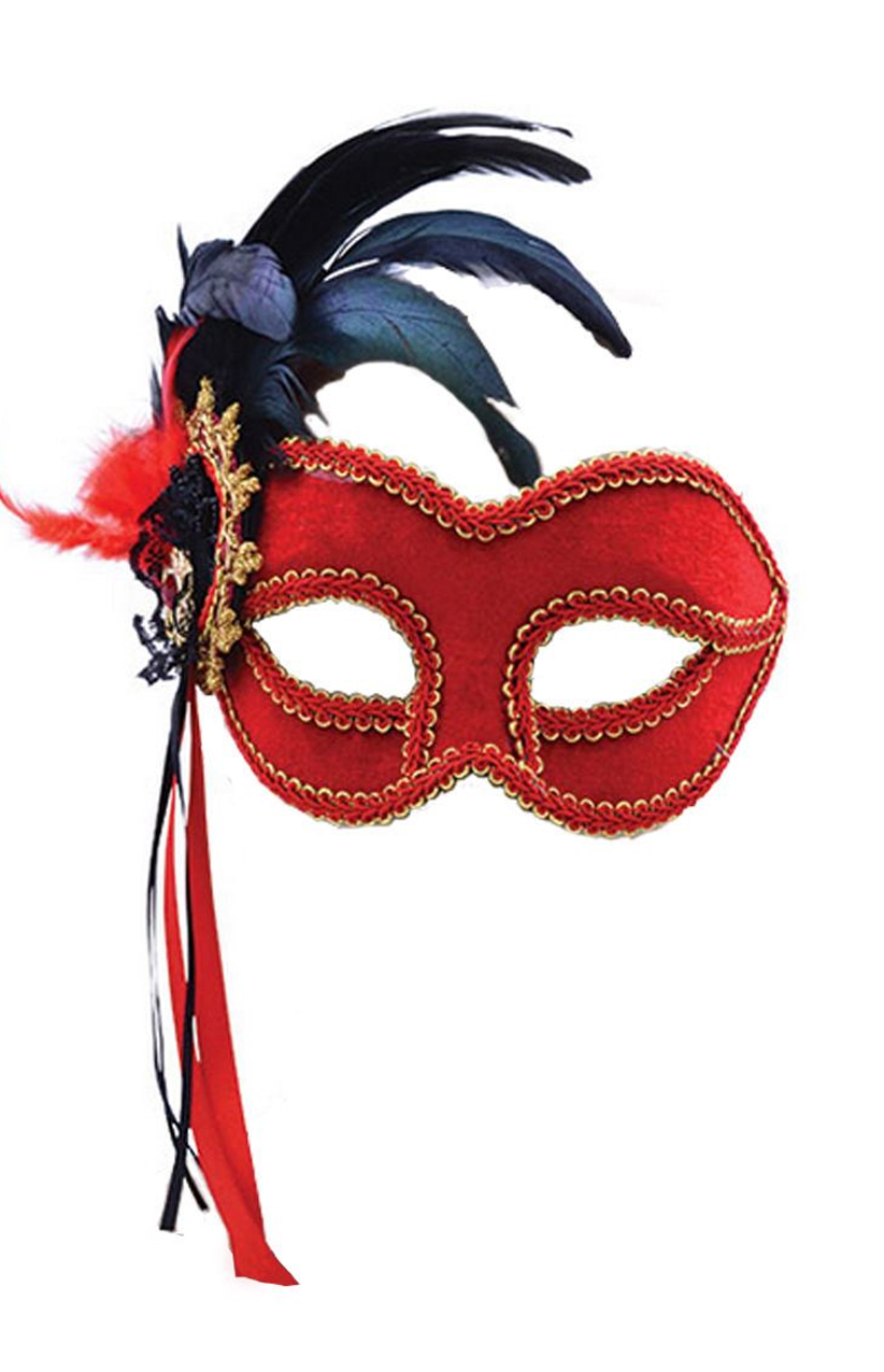 Red Masquerade Eye Mask