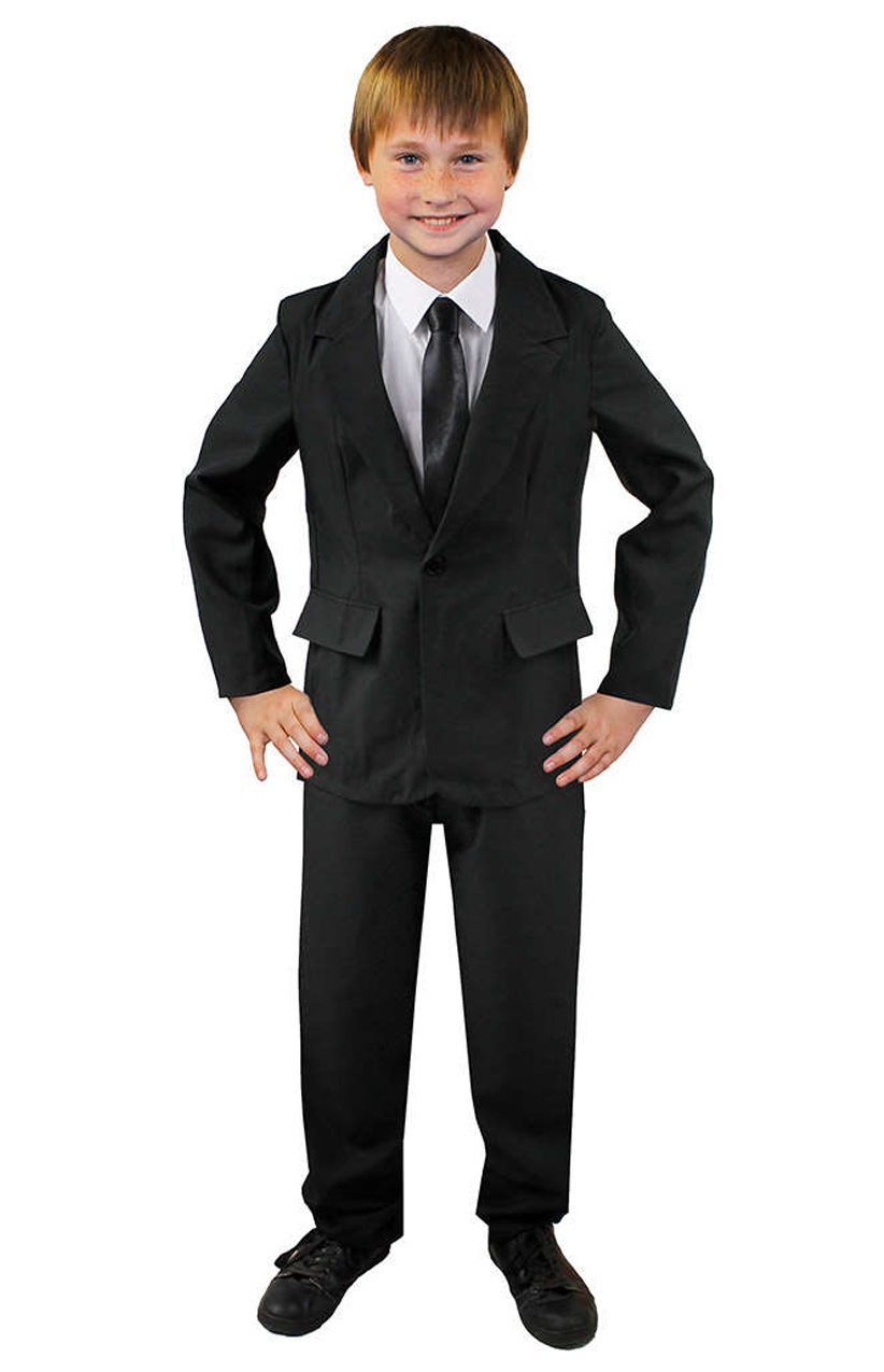 Childs Black Suit Costume