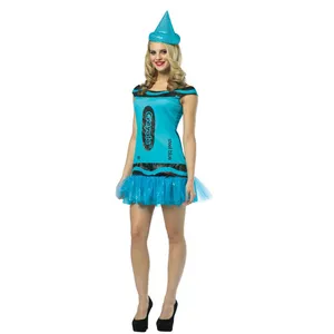 Ladies Blue Crayola Costume