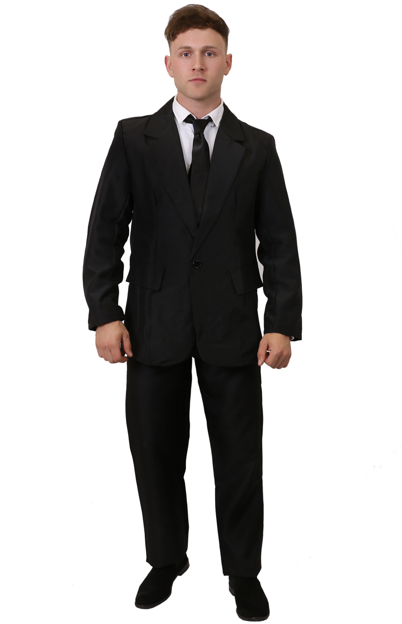 Adults Black Suit Costume