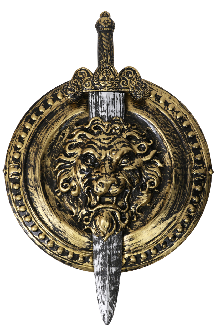 Gold and Silver Sword with Shield