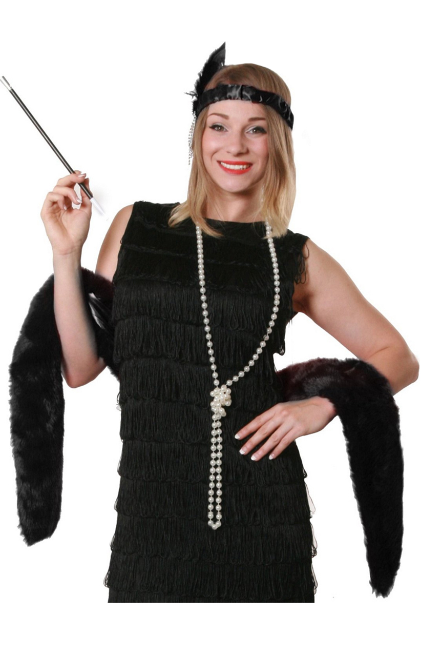 Black Fur Stole