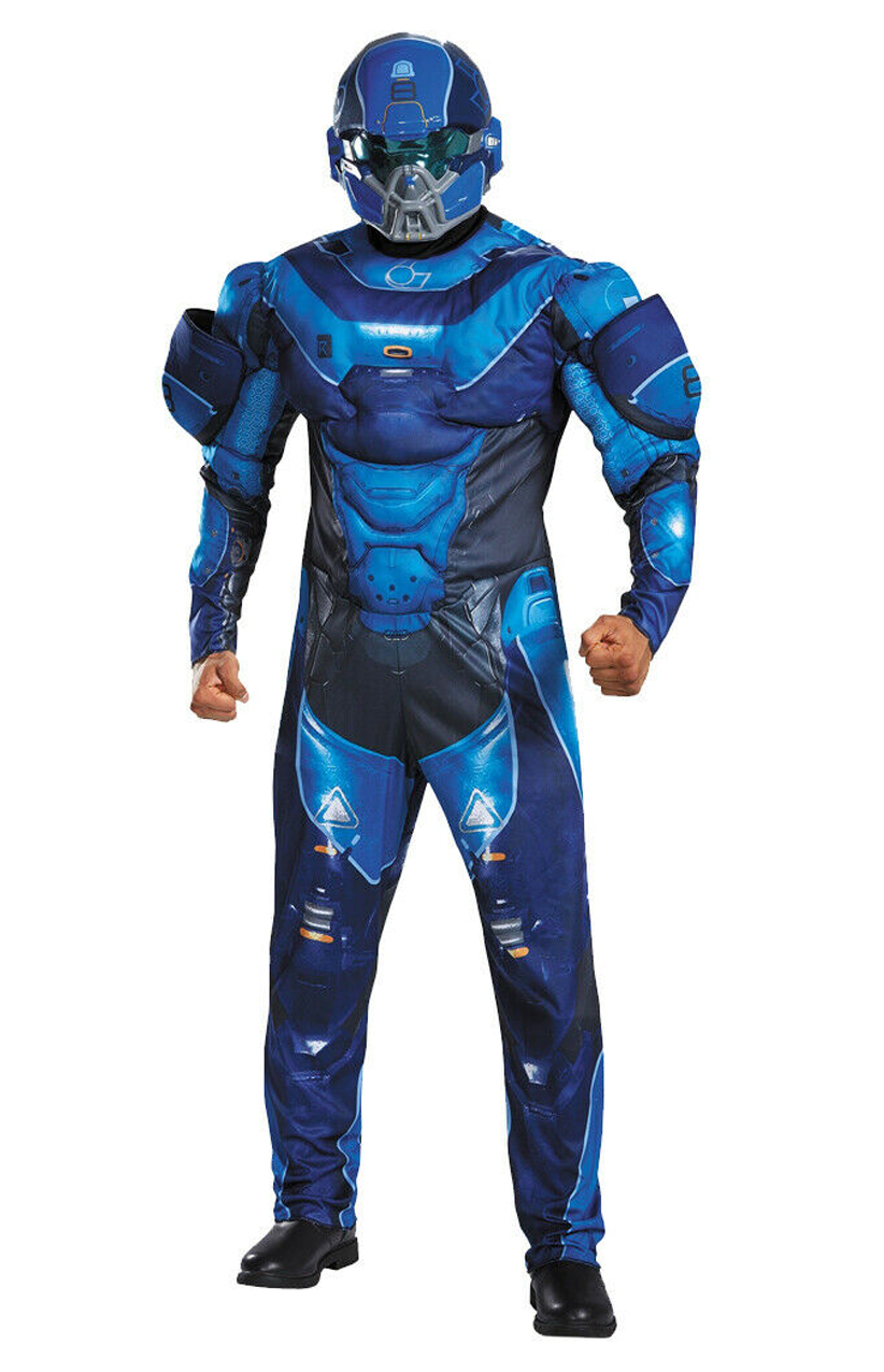 Adults Blue Spartan Locke Costume