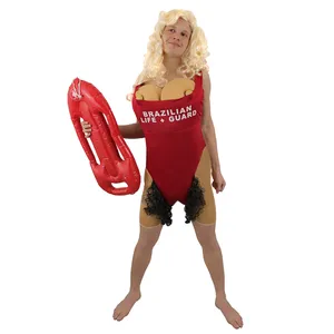 Mens Brazilian Babs Lifeguard - Costume & Wig