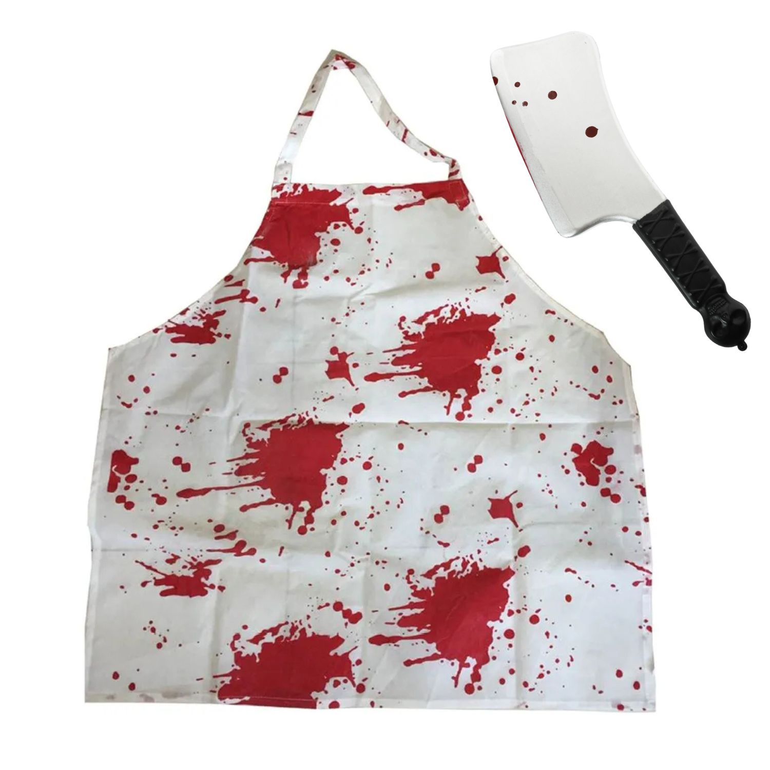 Adults Bloody Apron & Cleaver Costume Set