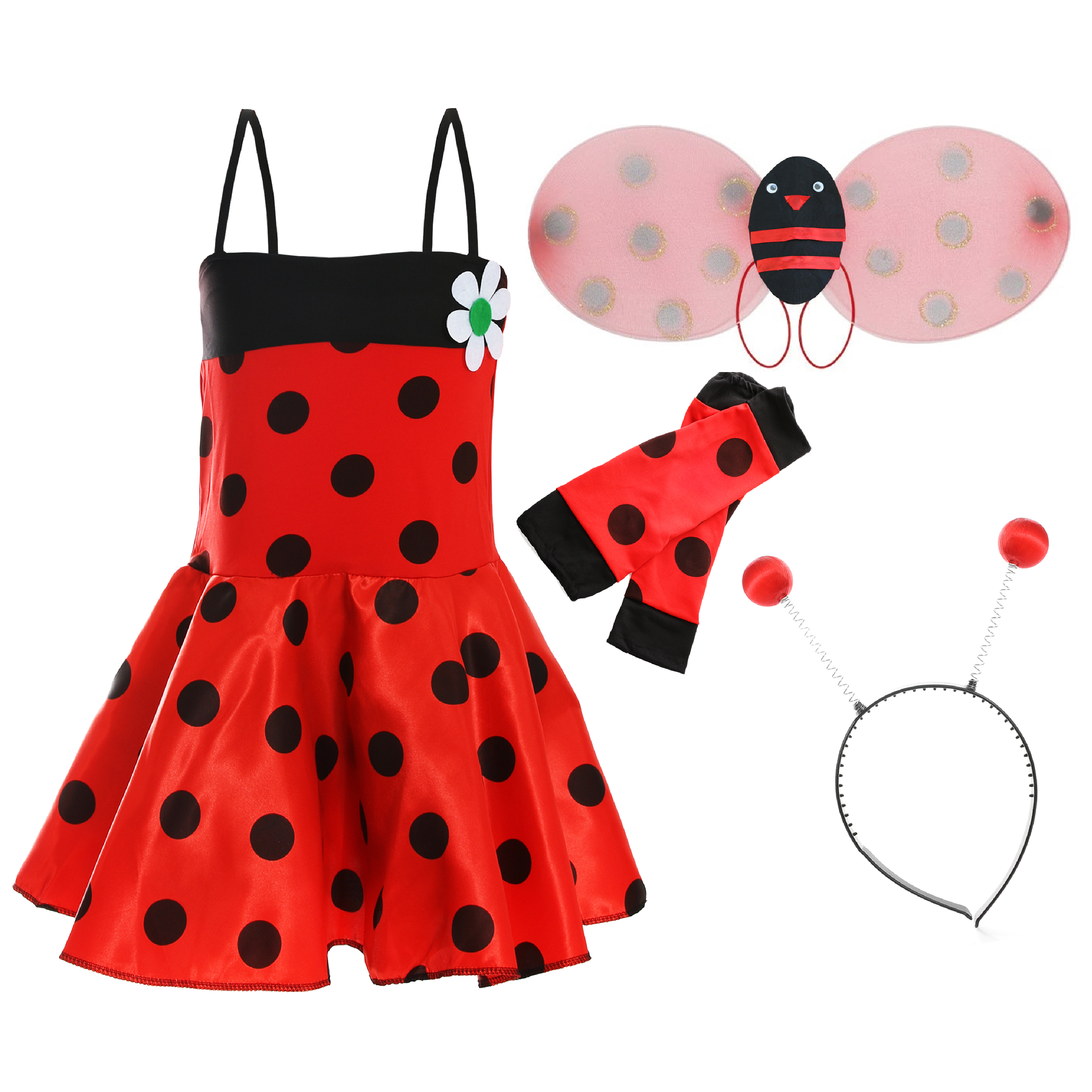 Girls Lady Bug Costume