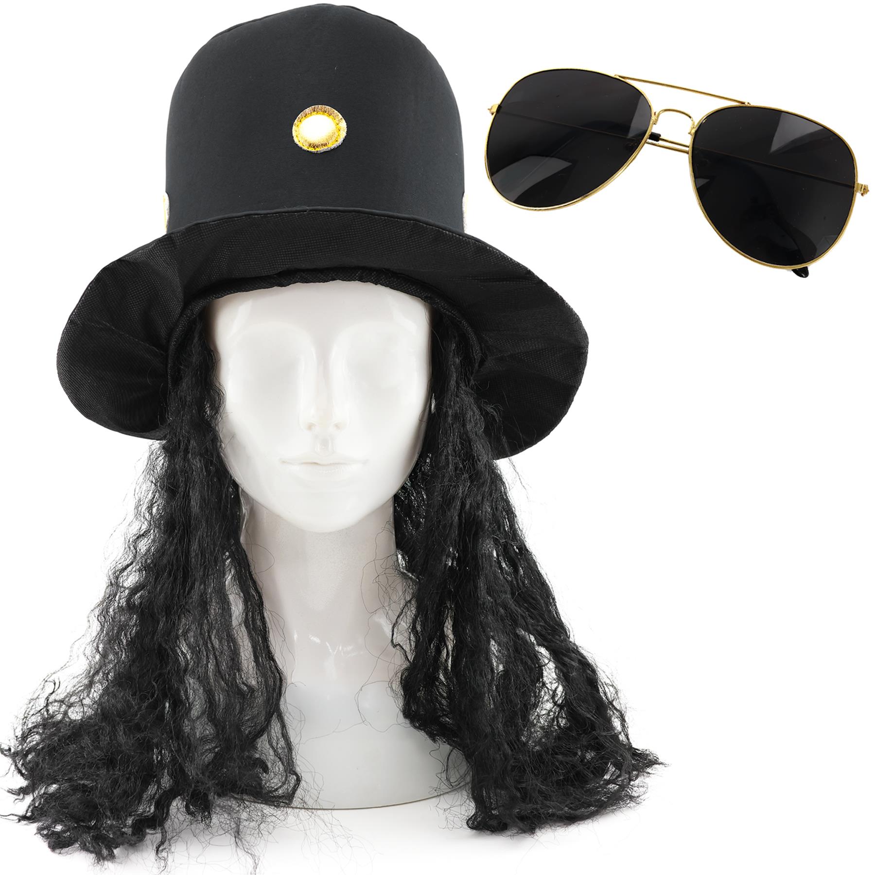 Adults Guitar Hero Costume Set – Rock Star Hat & Glasses