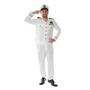 Adults Sailor Captain Costume | 3 Pcs | Jacket, Trousers & Hat