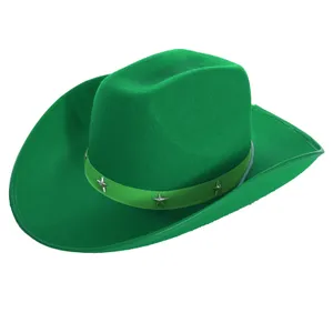 Green Star Studded Cowboy Hat