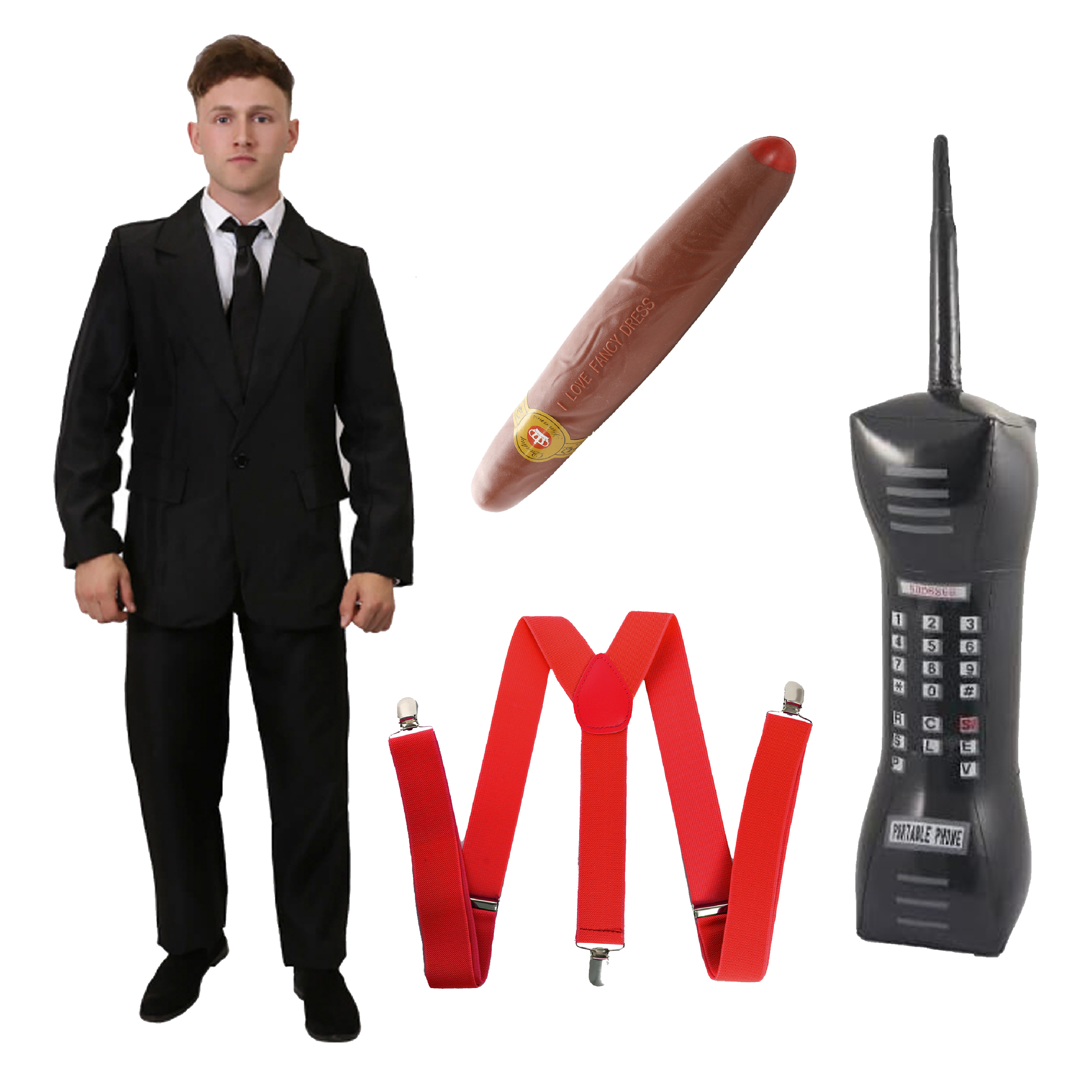 Wolf Of Wall Street 4 Piece Costume Set