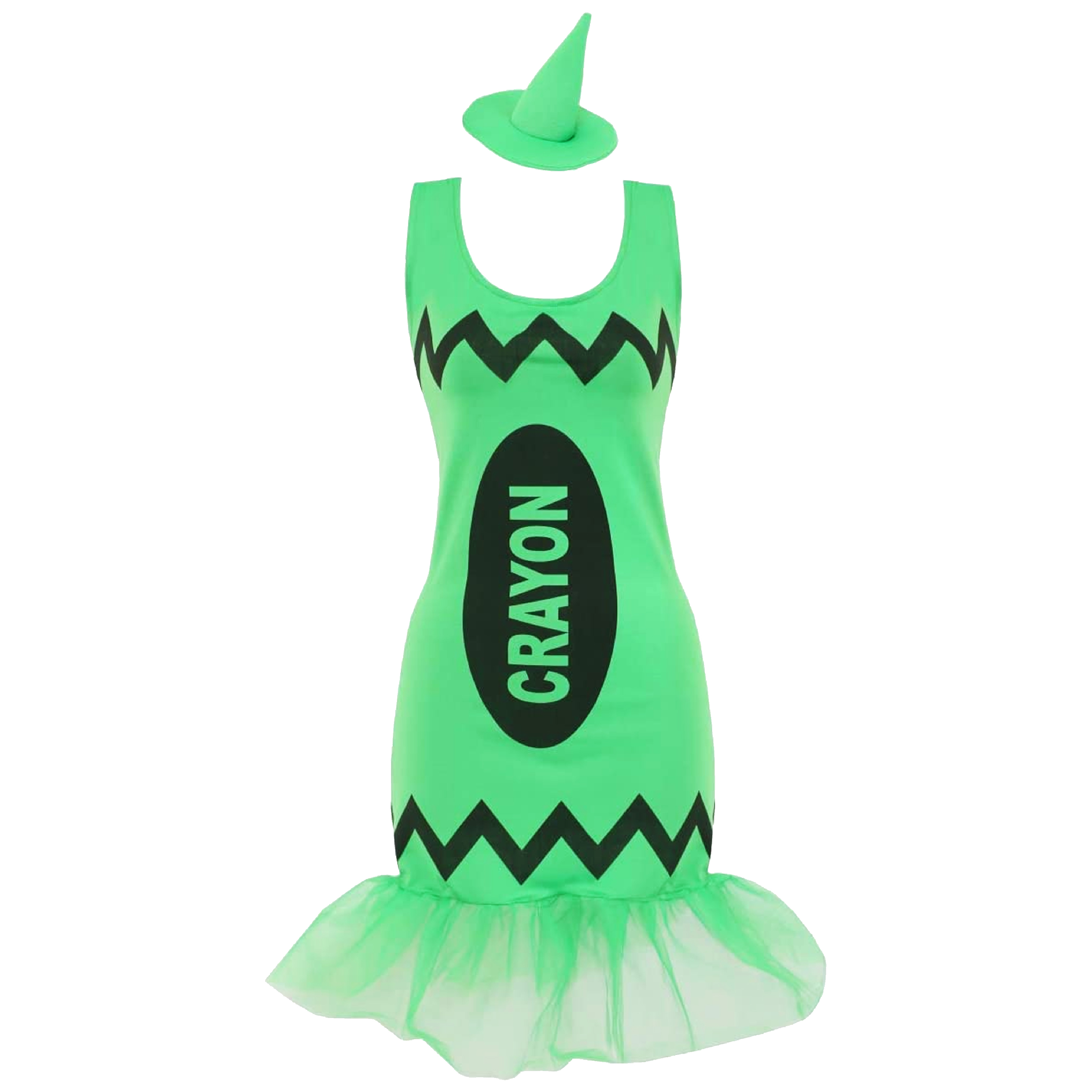 Ladies Green Crayon Dress