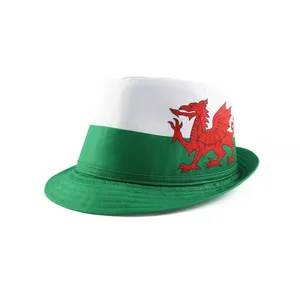 Adults Welsh Trilby Hat | Wales Supporter Fancy Dress Accessory