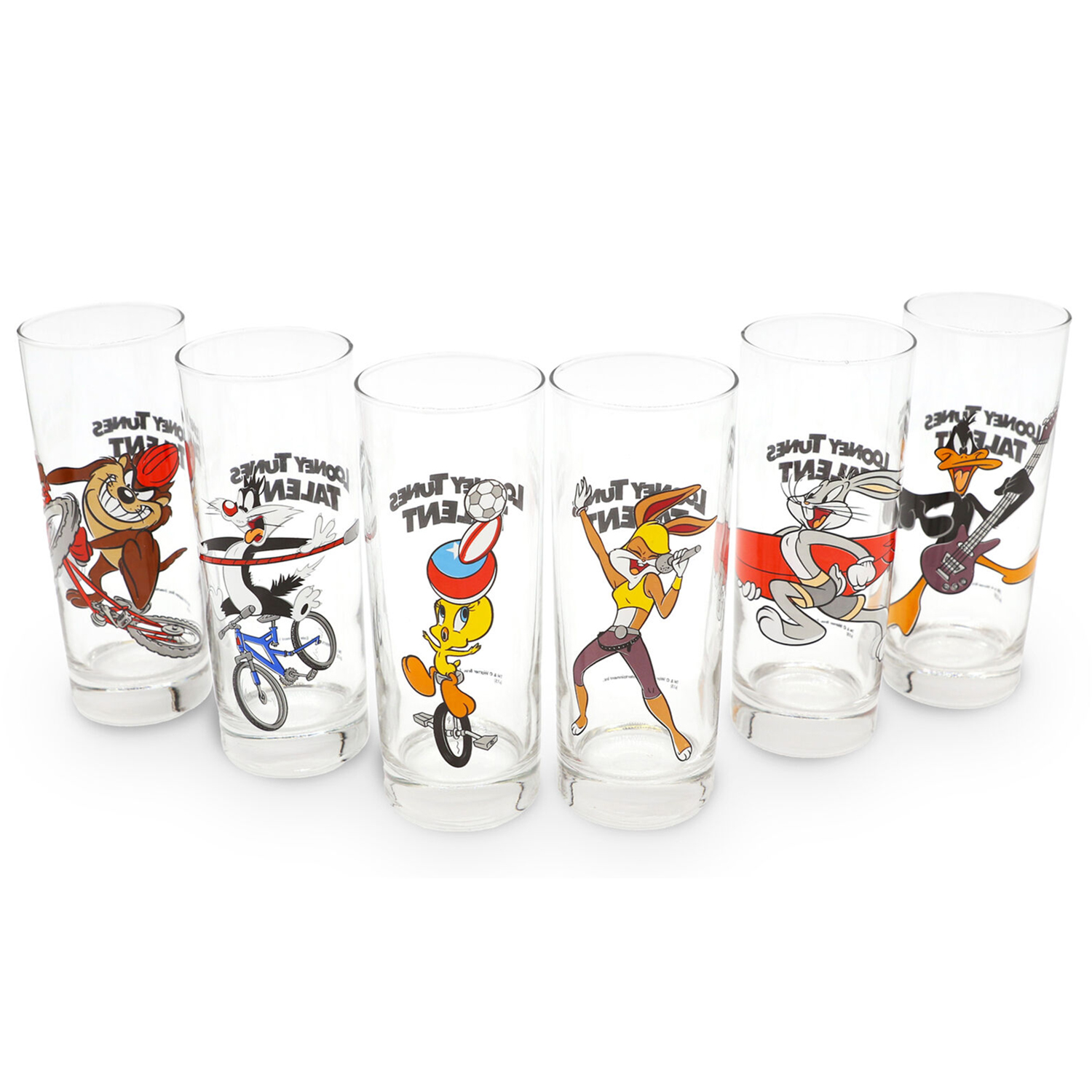 Pack of 6 Looney Tunes Glasses