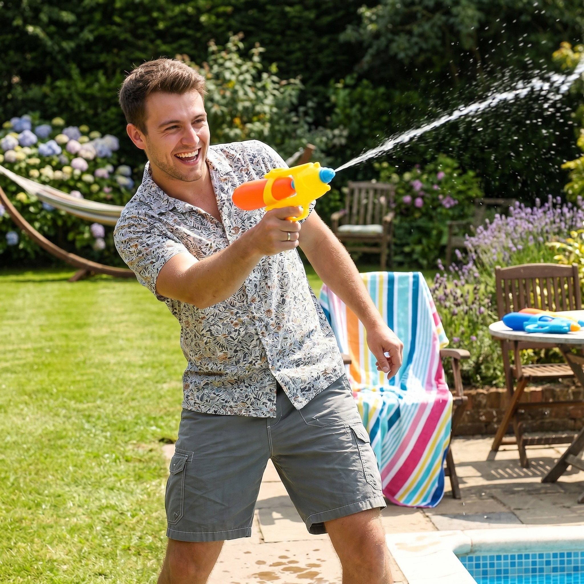 Small Water Gun Summer Pistol - 26X14CM / 10X5.5 Inch
