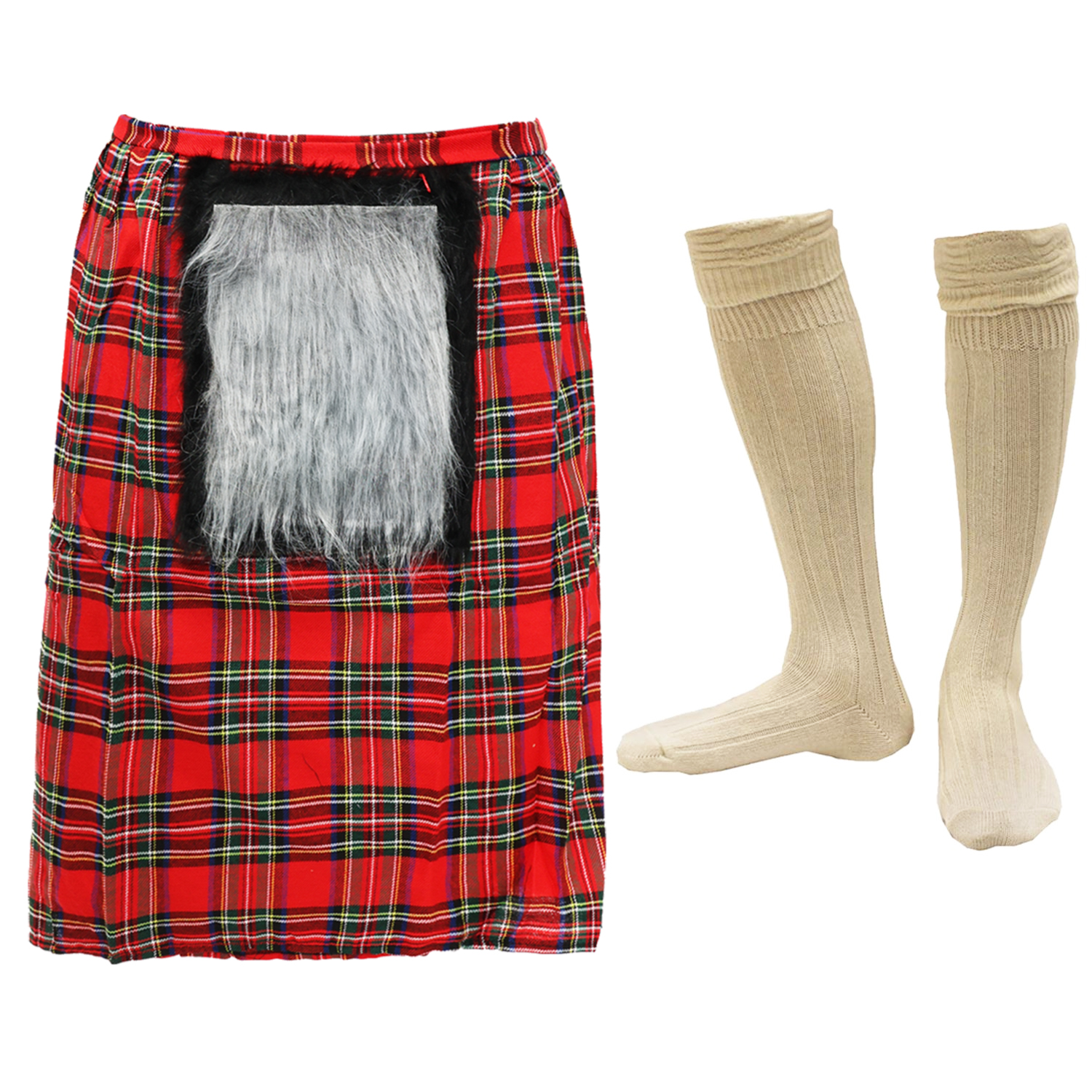 Scottish Tartan Kilt & Socks