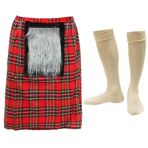 Scottish Tartan Kilt & Socks