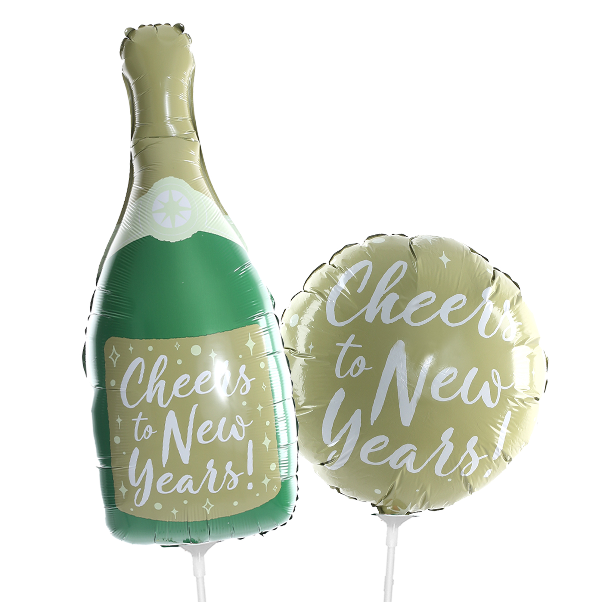 Pack of 2 Large New Years Balloons Set