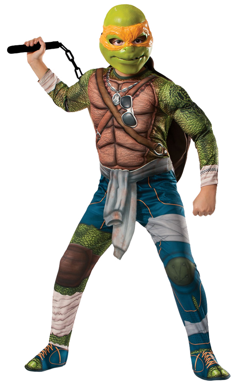 Deluxe Kids Teenage Mutant Ninja Turtles Michelangelo Fancy Dress