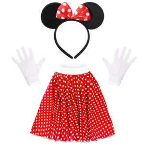 Ladies Cartoon Mouse Costumes - 18" Short Skirt