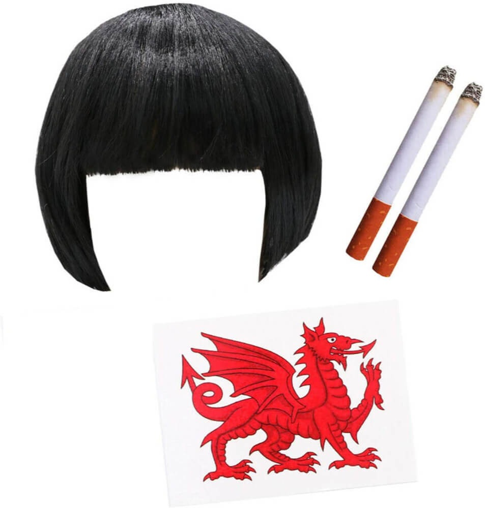Nessa Accessory Set | 3 Pcs | Wig, Cigs & Tattoos