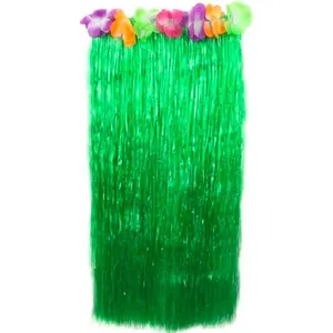 Hawaiian Long Green Hula Skirt