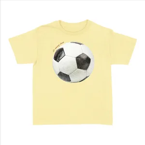 Ladies “Its Coming Home” Baby Tee | Women’s Funny Football Supporter Tee | Yellow Slogan Top with Football Print