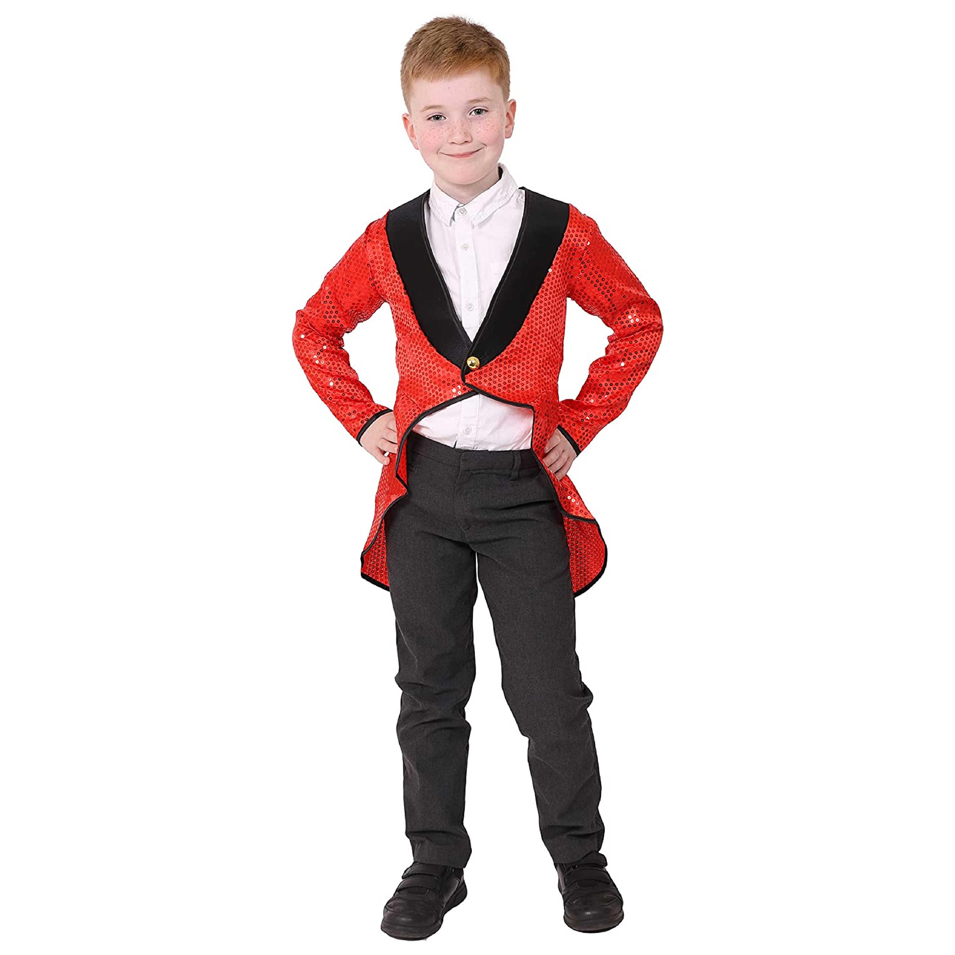 Childs Red Sequin Tailcoat